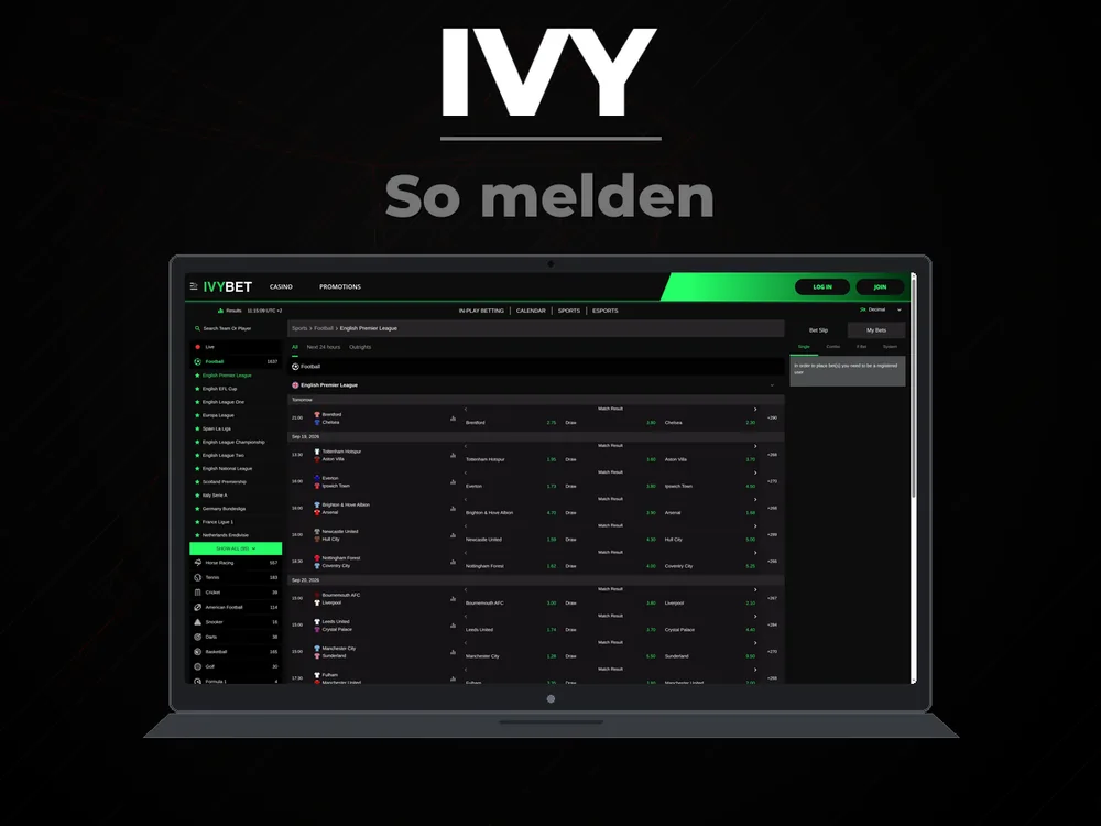 Ivy - So melden