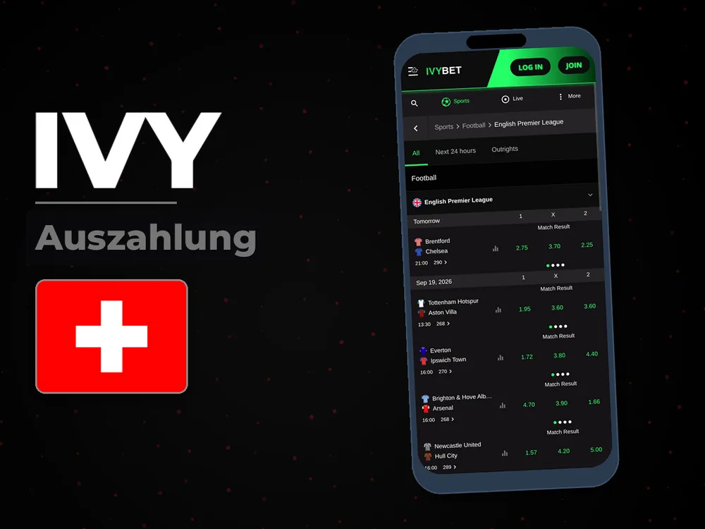 Ivy - Auszahlung
